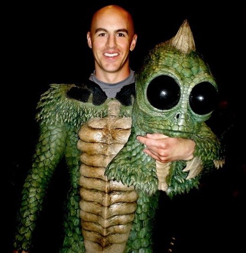 Douglas Tait as a Sleestak from “Land of the Lost” (2009). #MonsterSuitMonday I love the