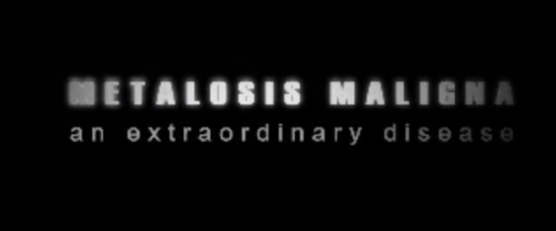 sixpenceee:  Metalosis Maligna is a fake disease invented by award-winning Dutch filmmaker Floris Kaayk. According to the mockumentary, Metalosis Maligna occurs when a metal implant has a bad interaction with human body tissues, causing the metal to grow