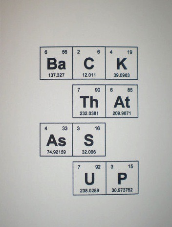 redprincess69:  vickeeevulture:  So good.  HA HA  We have a Periodic Table in our