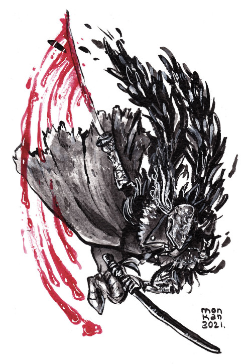 ♣ Bloodborne Month ♣Day 21 - Bloody Crow of Cainhurst