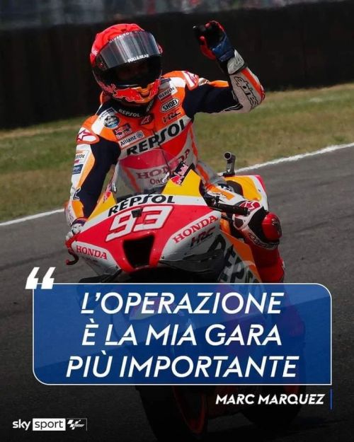 ⚠ #MM93 subirà il 4° intervento all'omero destro
🗣 Le sue parole dopo il Mugello
L'intervista ➡ http://tiny.cc/MM93_ITA
https://www.instagram.com/p/CeMGB8mIcuFhD7Z1dyUgsEa7SxaGdHUvMj20Tc0/?igshid=NGJjMDIxMWI=