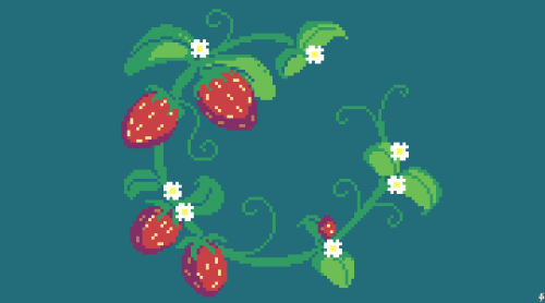 scrixels: 571. Strawberries