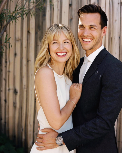 MELISSA BENOIST, CHRIS WOODon their Wedding day / 2019 › ph. Norman &amp; Blake