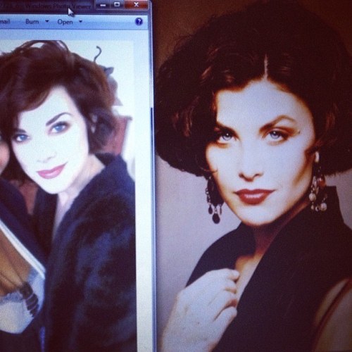 Fun fact: when I had short hair I looked just like Sherilyn Fenn from #TwinPeaks 