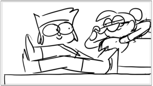 ok-ko:    OK KO! Short: “Enid” thumbnail board (summer 2015)  This storyboard represents a crucial moment in OK KO! history. Ian and I were tasked with re-pitching the characters and concept to the network as three 2-minute shorts, as the final test