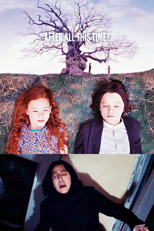 snarkywordsworth:“Have you grown to care for the boy, after all?” “For him?” shouted Snape. “Expecto