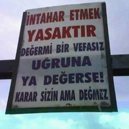 İNTAHAR...