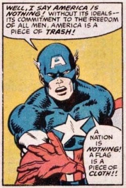 gehayi: bottle-of-bucky:  thehobbitranger:  hellorivolta:  Captain America knows what’s good.  STAY WOKE  This is the Captain America we need in 2017.  Let’s hear Cap’s entire speech: “Listen to me– all of you out there! You were told by this