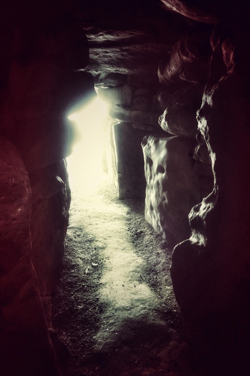 West Kennet Long Barrow Interior and Facade, Wiltshire, 27.6.18.