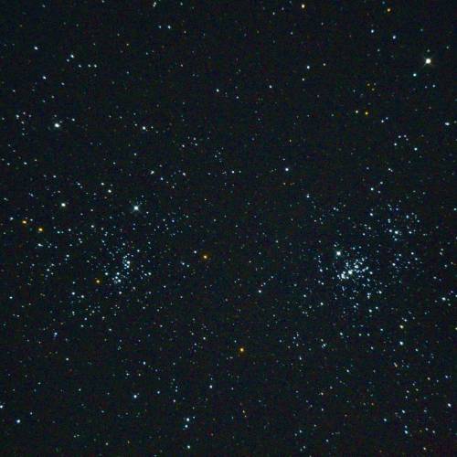 Red, White and Blue! ✨I took this picture of C14, a double cluster filled with stars young and old!