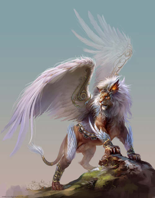 awesomedigitalart:  Lion by yuchenghong 