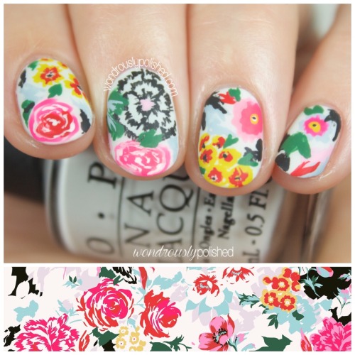 Paint All The Nails does Floral is on the blog now!  www.wondrouslypolished.com/2015/07/paint