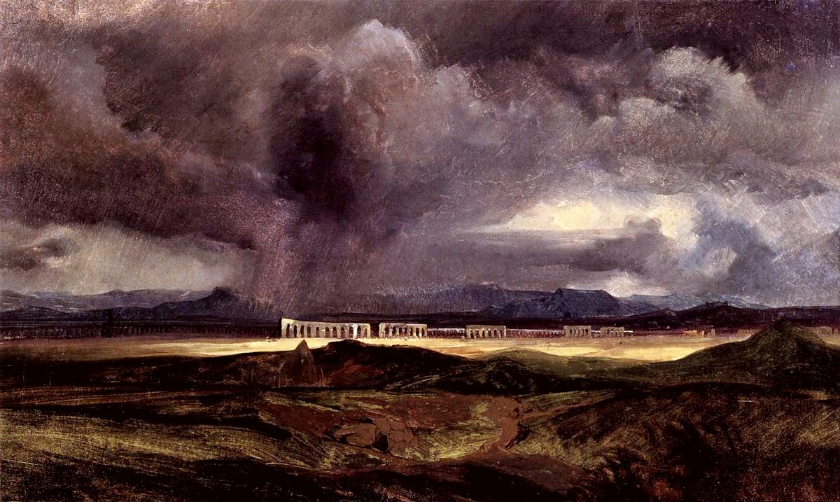 Carl Blechen (Cottbus 1798 - Berlin 1840); Stormy Weather over the Roman Campagna,