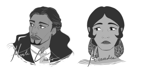 Initial character designs from the Count of Monte Cristo. These are far from final and are subject t