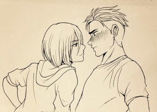 nikkiyan:Preveiw of my new OtaYuri art