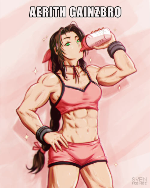 svenfromoz:You’ve heard of Aerith Gainsborough, now meet Aerith Gainzbro  