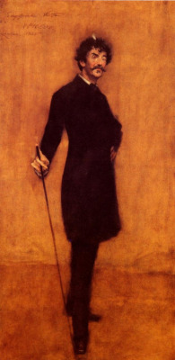   Portrait of James Abbott McNeill Whistler by William Merritt Chase, 1885  