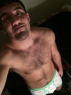 hogieblue:  I just want everyone to see my new undies  Damn he&rsquo;s cute.