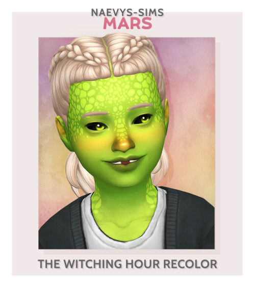 shytownie: @naevys-sims’s mars hair for kids in the witching hour palette’s defaults!  y