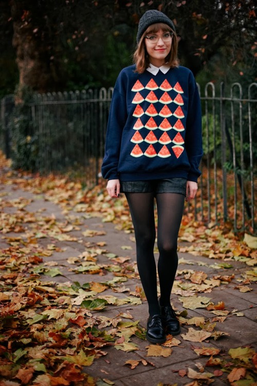 (via FASHION YOUR SEATBELTS: WATERMELON JUMPER BY QCUMBER)