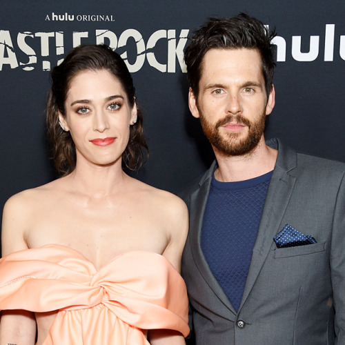 Tom Riley and Lizzy Caplan attend Castle Rock premiere in Los Angeles