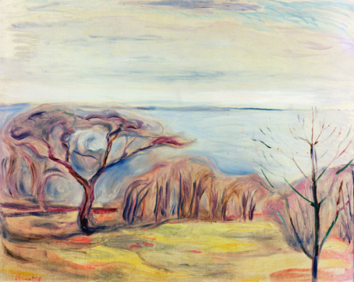 goodreadss:   Winter Landscape with Violet Lights, János Tornyai (1869-1936)  Landscape, Edvard Munc