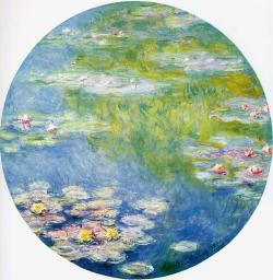 artist-monet:  Water Lilies, Claude Monethttps://www.wikiart.org/en/claude-monet/water-lilies-35