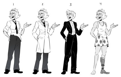 romans-art:reference sheet for all the outfits that appear in Soviet Spies AUeveryday wearlab/pilot 