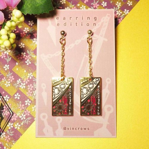 Sound Pillar: UZUI earrings edition now available!! ⭐️ LINK IN PROFILE #鬼滅の刃 #kimetsunoyaiba #demons