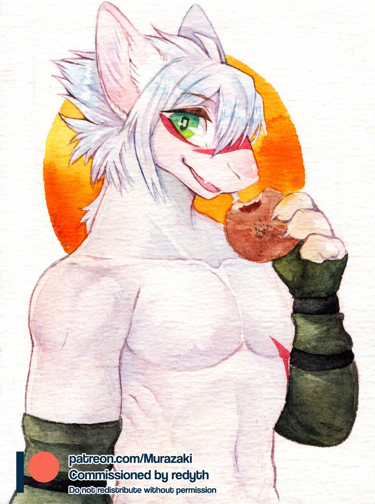murazakikung: Cute boi :3A watercolor sketch commission for redyth   🙏🏻If you