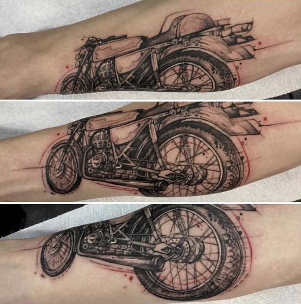 Update 148+ cafe racer tattoo latest 