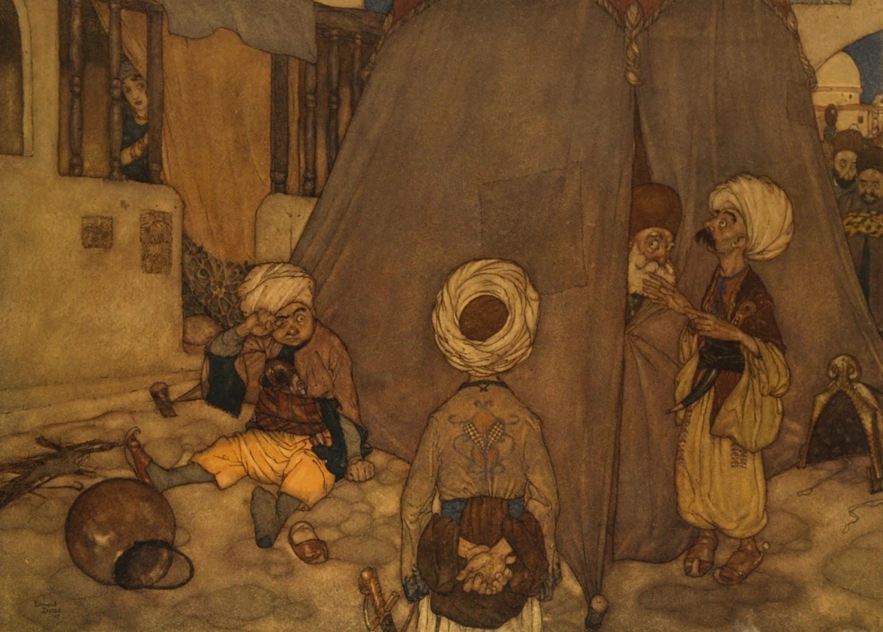magictransistor:  Edmund Dulac, Stories from The Arabian Nights, 1907.