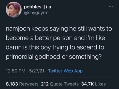 Honestly, Feel Like He Already Is. Damn