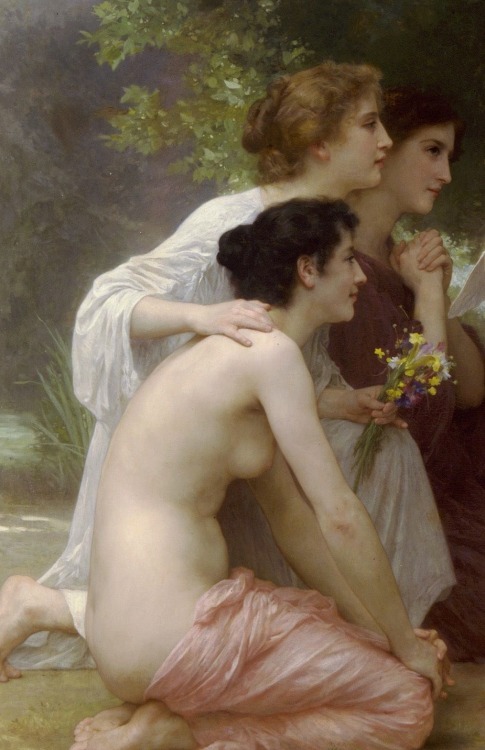 fordarkmornings:Details from Admiración de Cupido, 1897. William-Adolphe Bouguereau (French, 1825-19