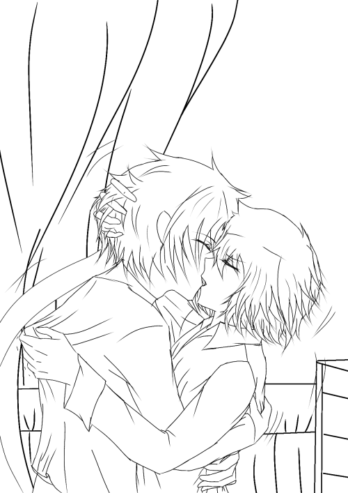 WHEW This Probably The First Time I Drew Kai And Rei Kissing Damn And It Took A LOT Of Effort And Time