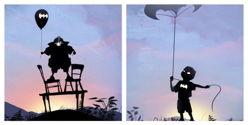 the-comics-sans:  Superhero Kids Silhouettes! 