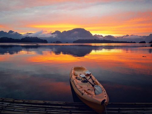 Sunrise, Khao Sok National Park, Thailand  . . . . . . #nature #beautifulthailand #greatoutdoors #Se