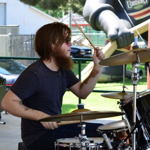 Playing #drums with #crookedfolk at the #festivalofbeers photo courtesy of @discobandita
