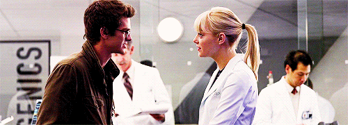 iheart-stonefield:“The nice thing is that Gwen falls in love with Peter first. She loves the boy, in