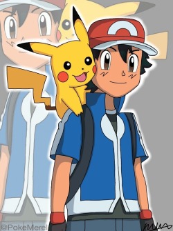 pokemerel:  Ash Ketchum and his Pikachu 