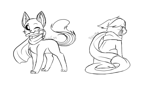 I Was Inspired By @lyoth737s Adorable Comic And @crystal-wwws Cute Error And Ink Kitty Designs So I Drew