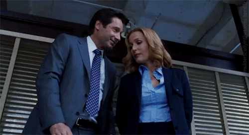 mulderscullyinthetardis: Reasons why I want more X Files - - David Duchovny &amp; Gillian Anders