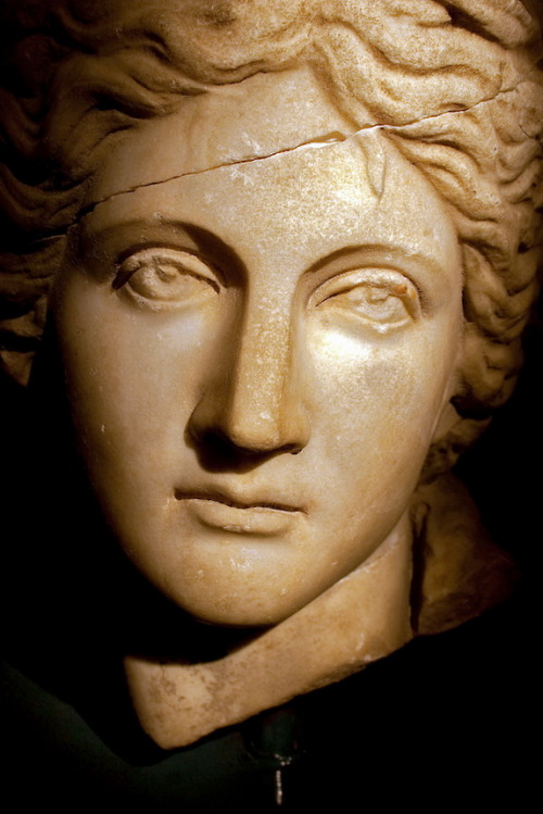 hellasinhabitants: Marble bust of an ancient greek woman - Antalya Archaeology Musuem. Μα&r