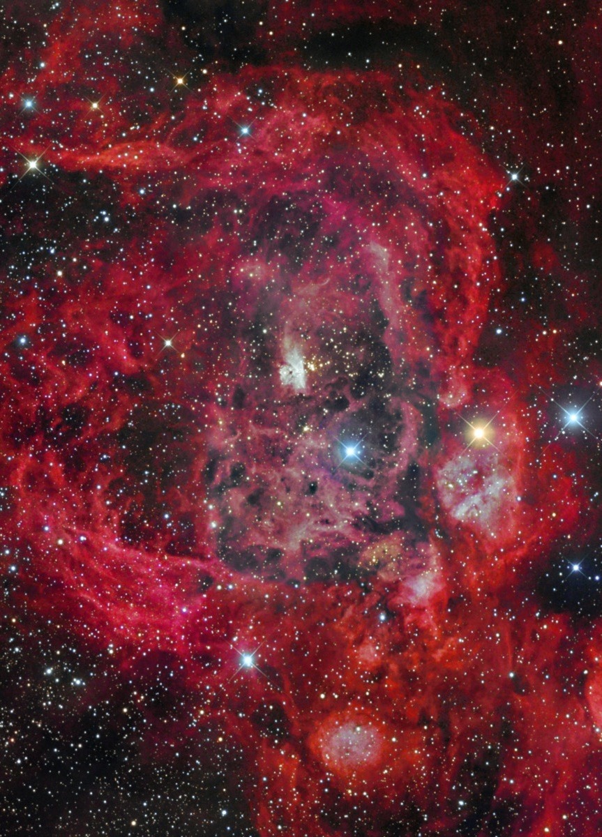 thedemon-hauntedworld:  NGC 6357 War and Peace Nebula Credit: Emil Ivanov