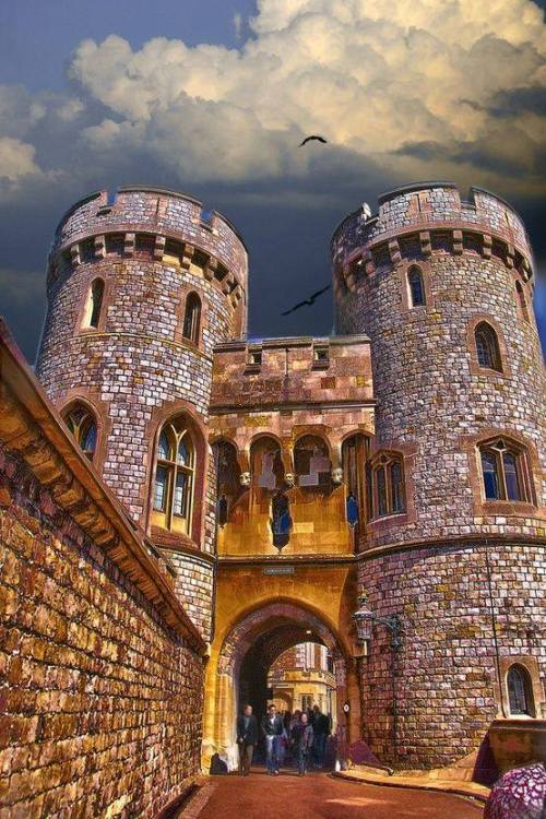 Norman Gate, Windsor Castle, England