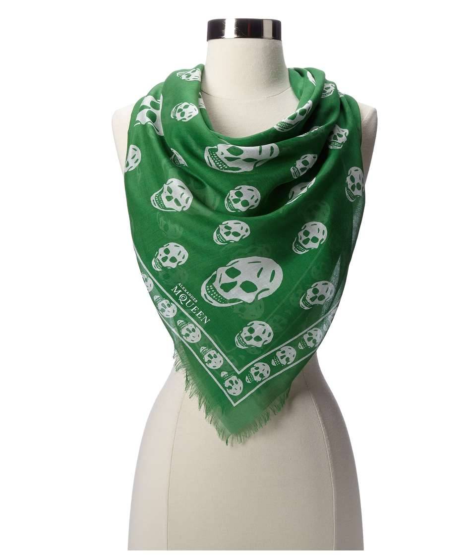 wantering-blog:  Edgy Holiday Scarf        Alexander McQueen Skull Modal Scarf