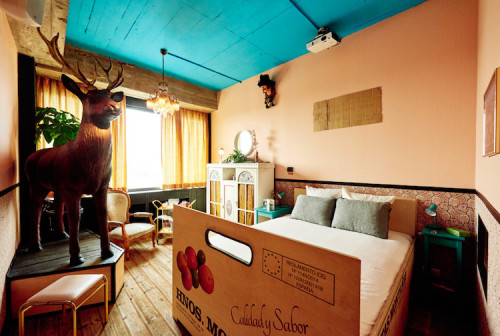 Amsterdam’s Volkshotel commissioned nine designers to creatively customize nine new rooms at t