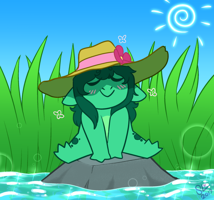 owlfluffs: Kappa Pond : Sunny Day ———————- Patreon 