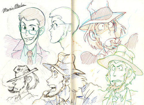 myrame-y:A tour of my sketchbook pt.4some bad anatomy, other anime characters, part 3 Goemon, but mo