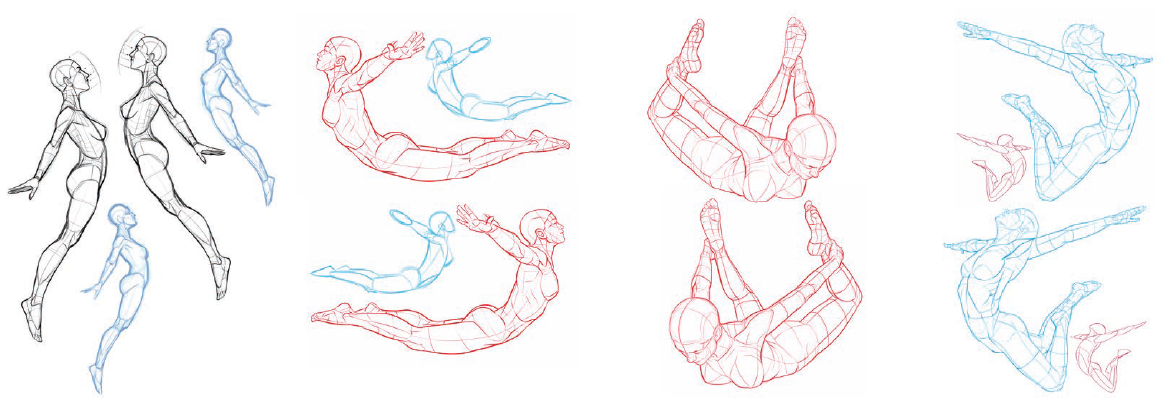 Sketchdump October 2018 [Flying and falling poses] by DamaiMikaz on  DeviantArt | Anime poses reference, Art poses, Art reference